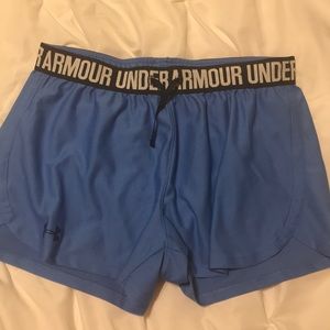 blue under armour shorts